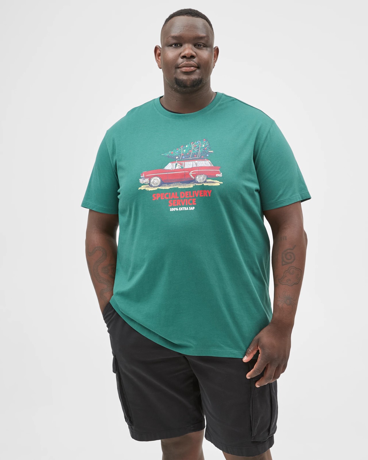 Plus Size Australian Cotton Christmas Special Delivery T-Shirt 3 of 6
