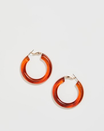 Resin Hoop Earrings