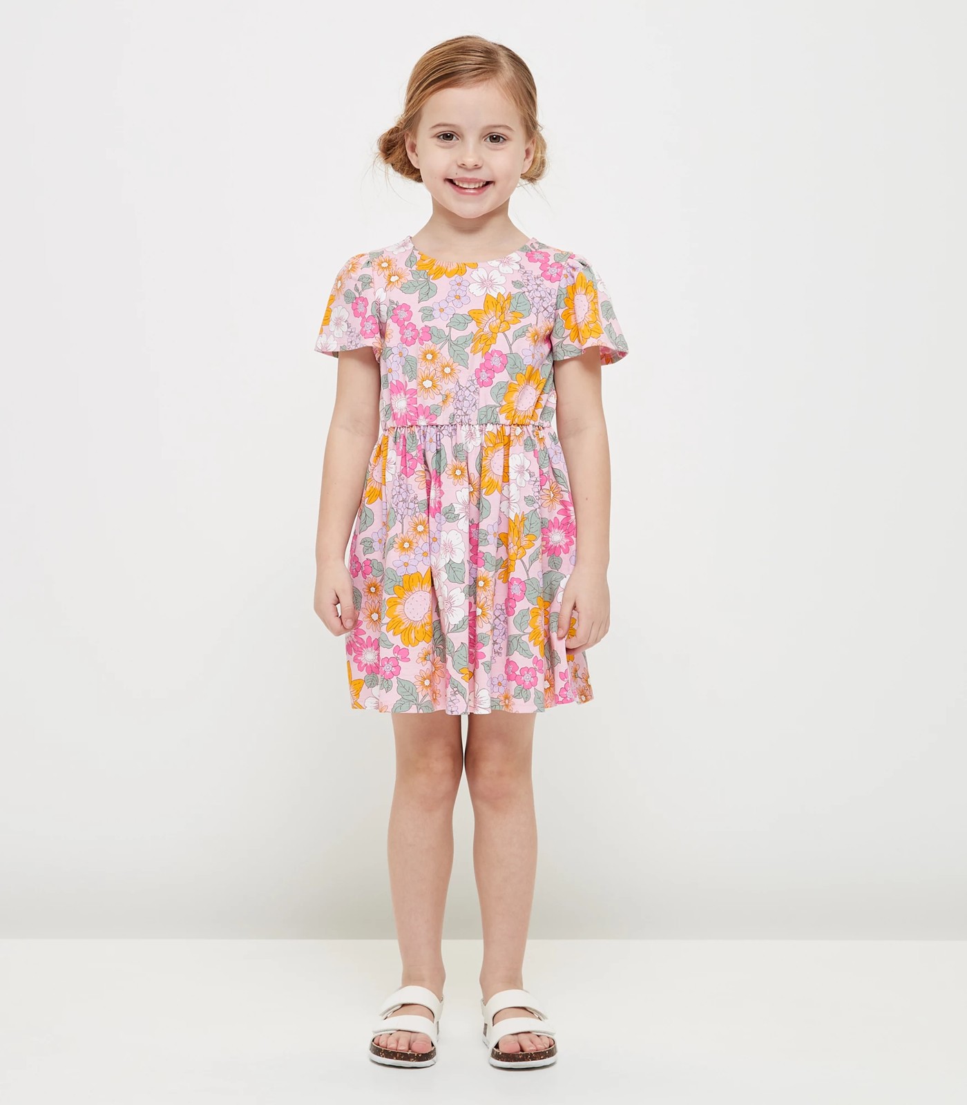 Flutter Sleeve Floral Dress | Target Australia