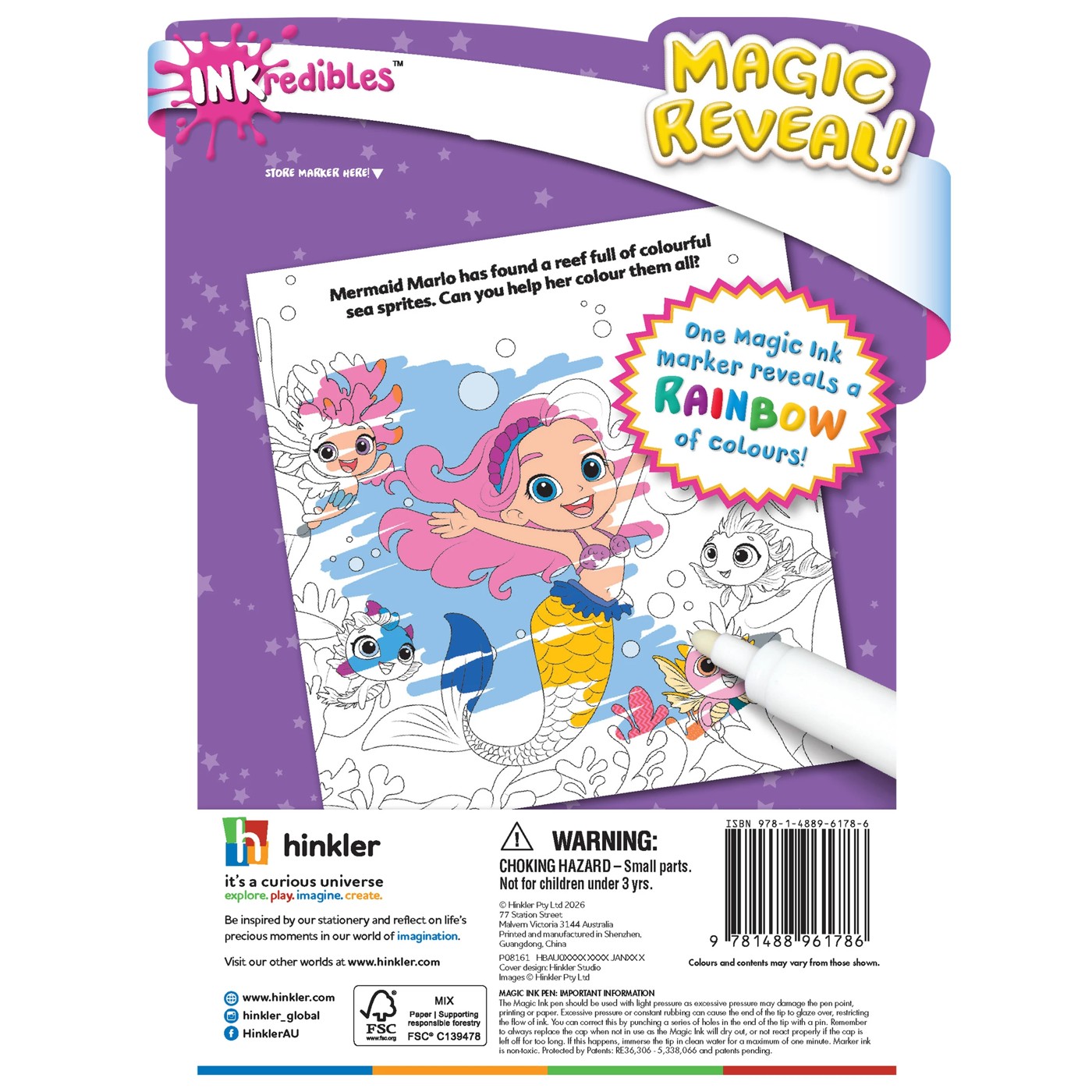 INKredibles Magical World Mess Free Magic Ink Pictures - Book 2 of 5