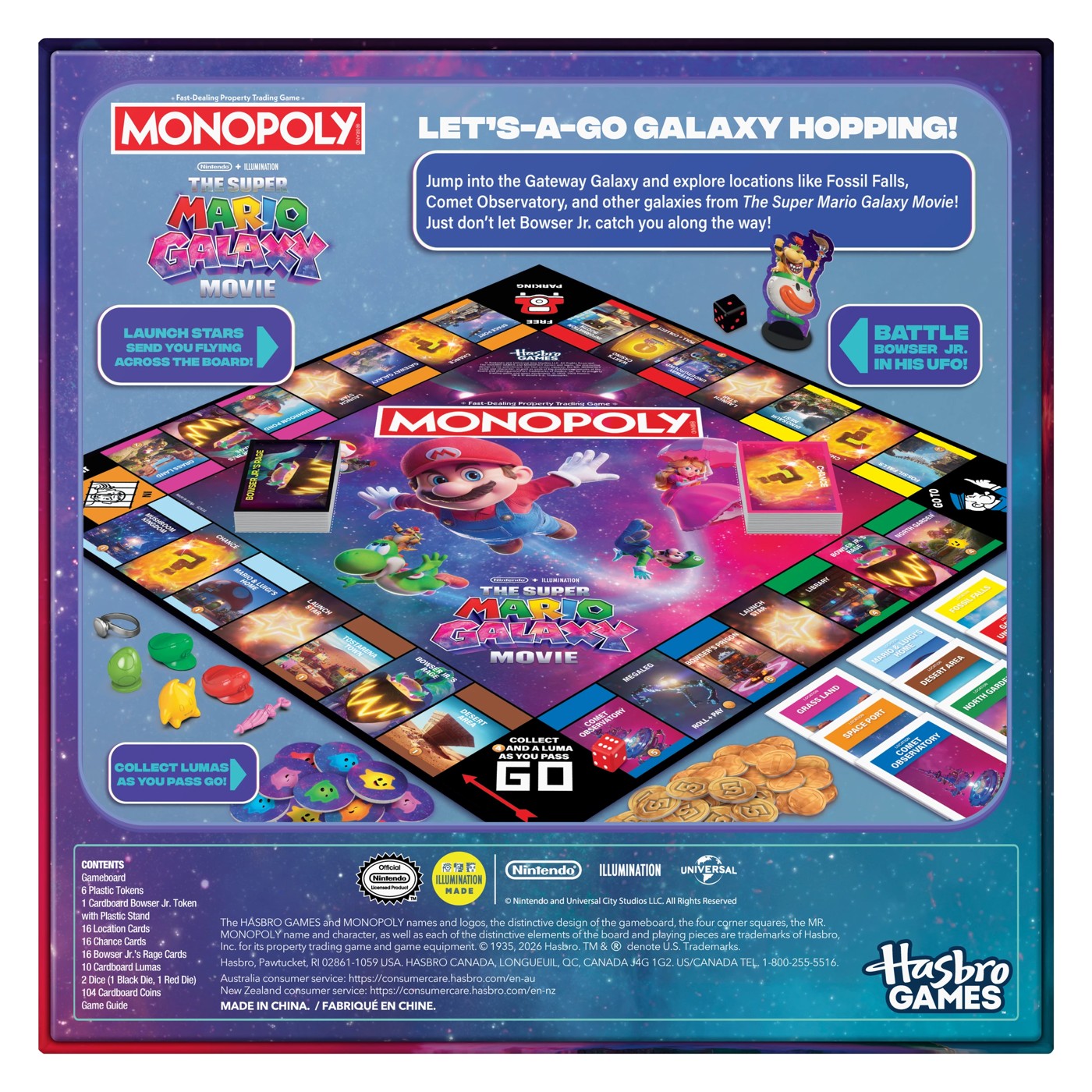 Monopoly: The Super Mario Galaxy Movie Edition Board Game 2 of 4