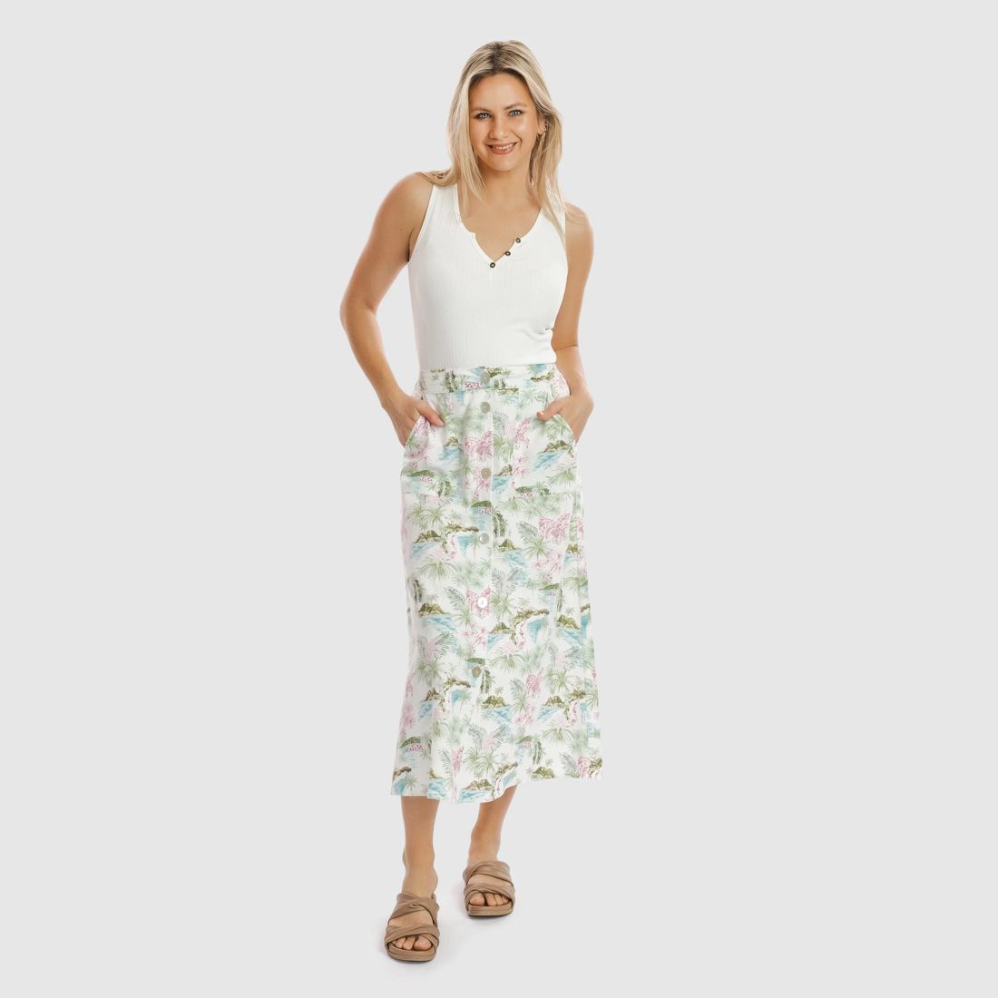 Piping Hot Retro Midi Skirt | Target Australia