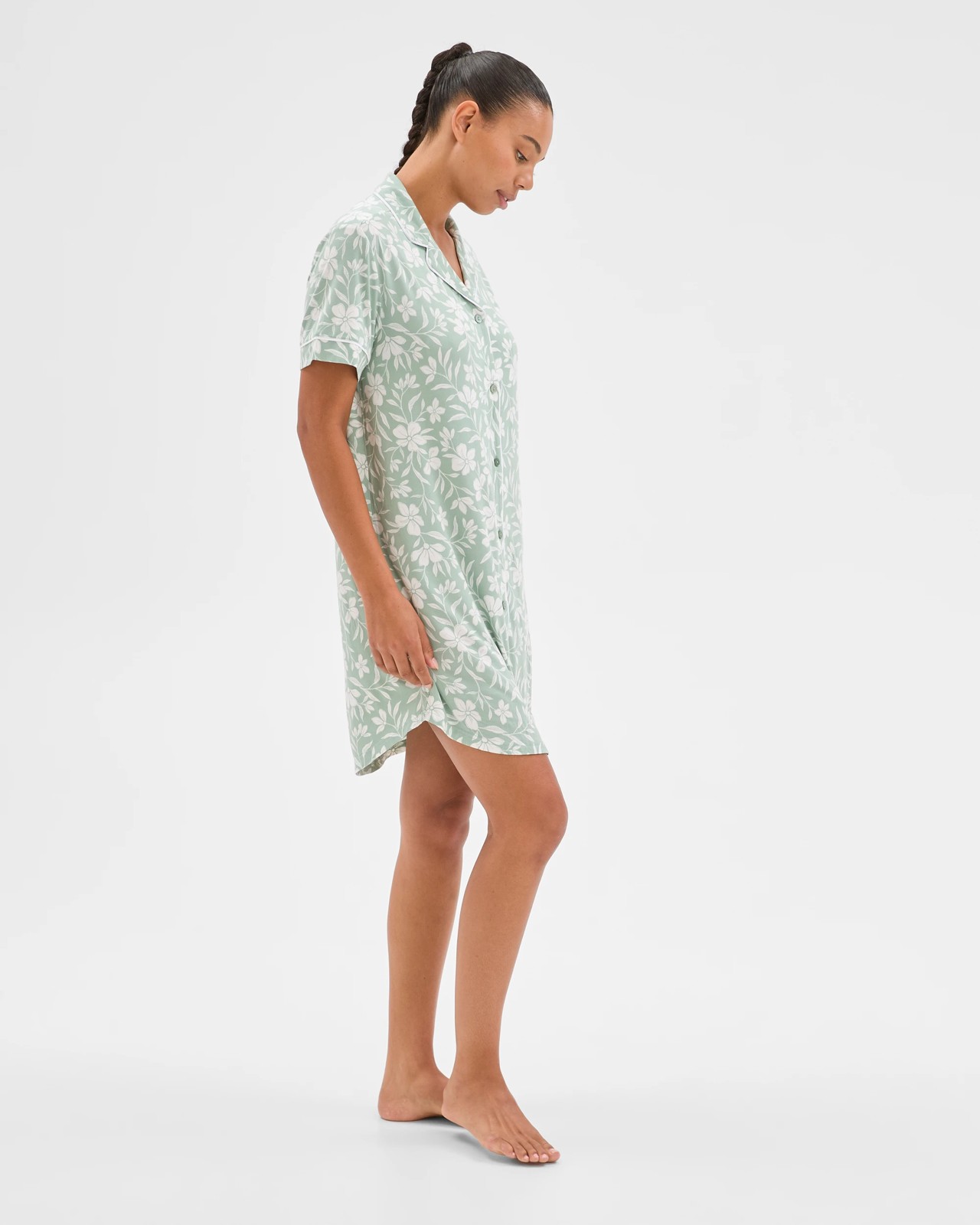 Bamboo Short Sleeve Sleep Nightie 3 of 6