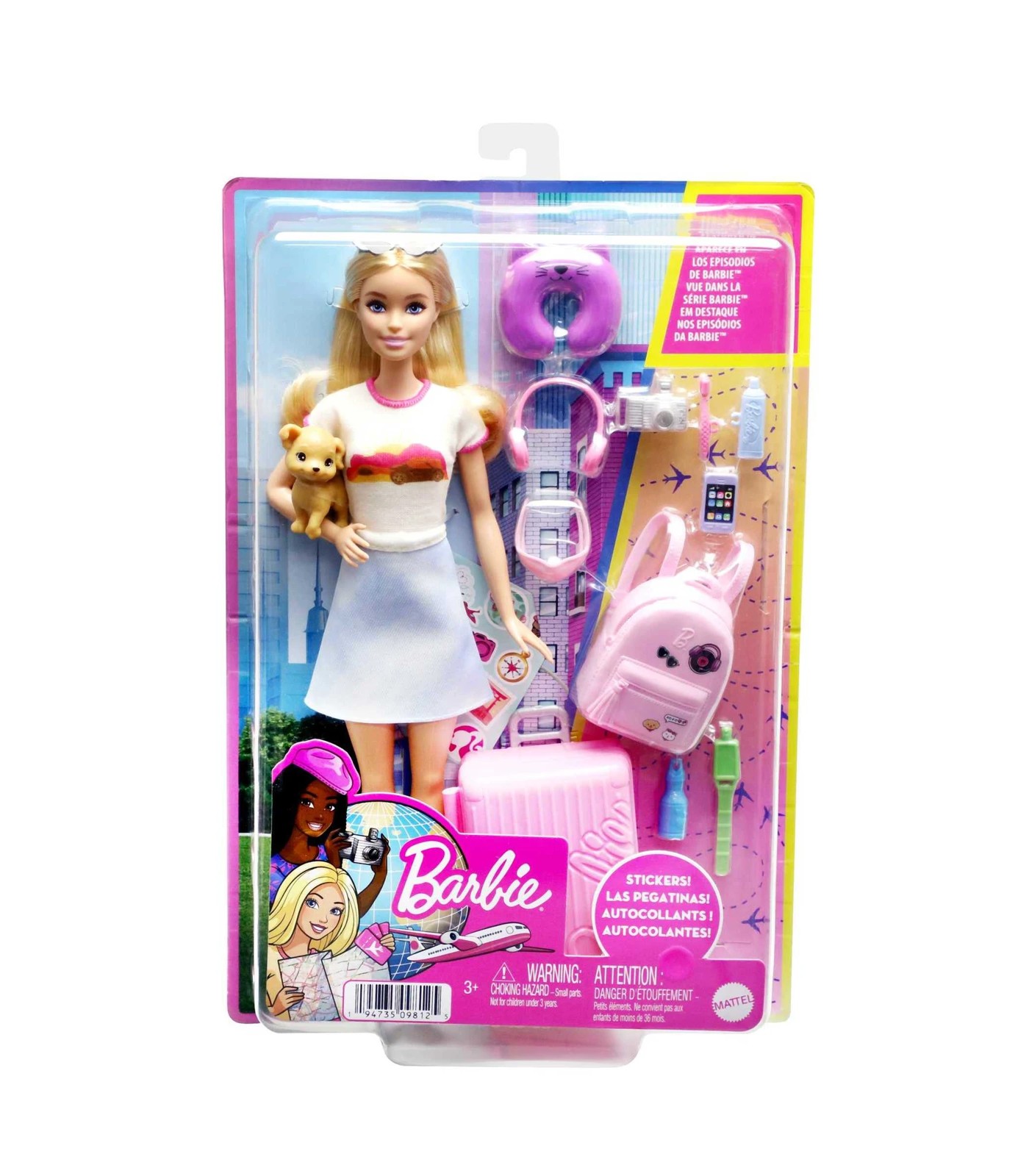 Barbie Doll And Accessories Travel Set