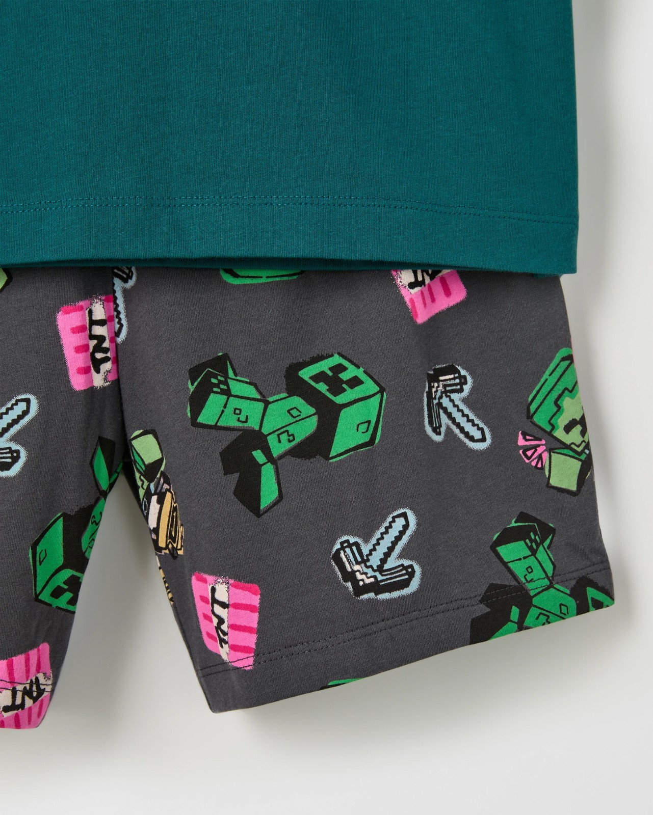 Minecraft Australian Cotton Older Boys Oversized Knit Pyjama Set 3 of 4