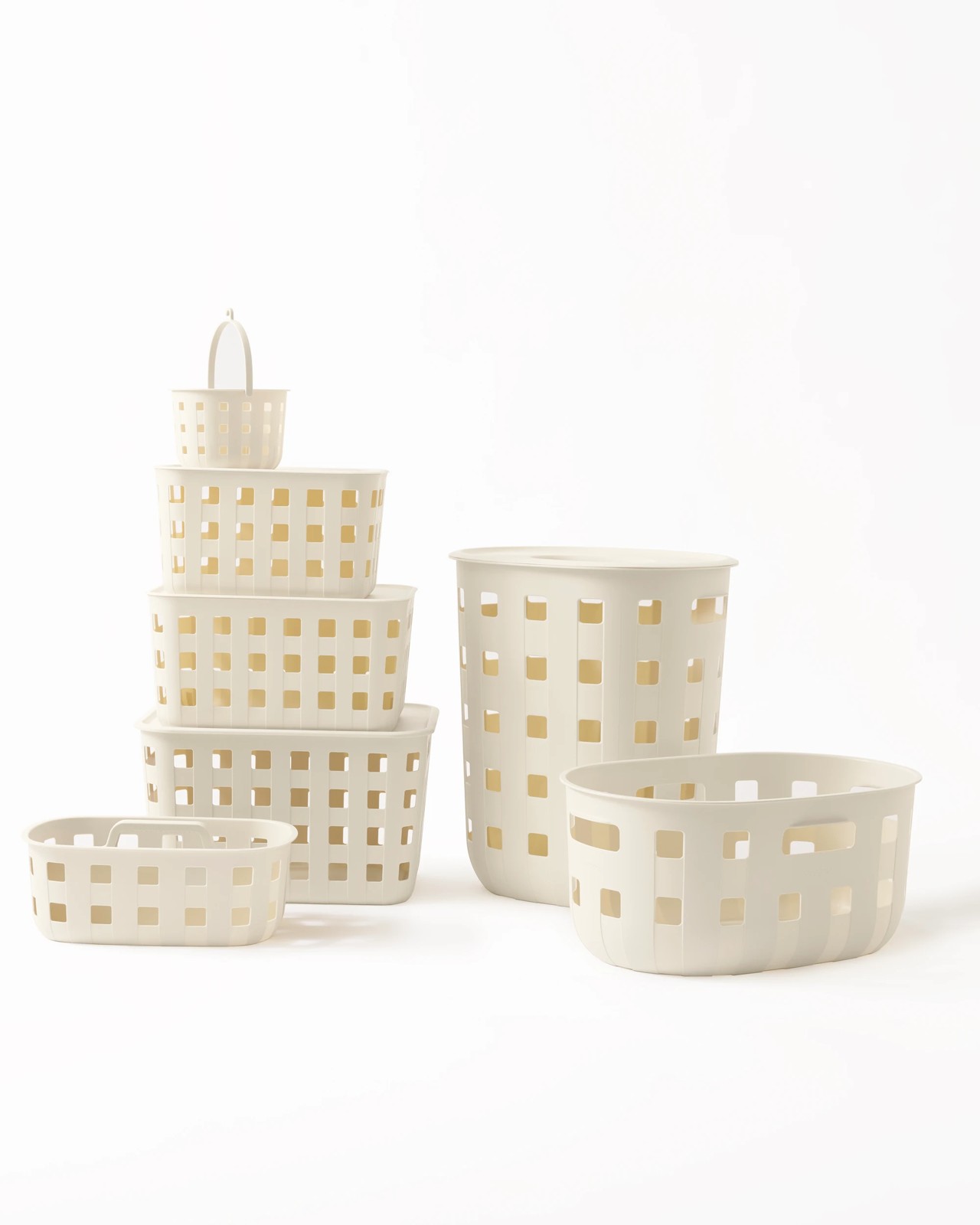 Trellis Peg Basket, Beige - Anko 6 of 6