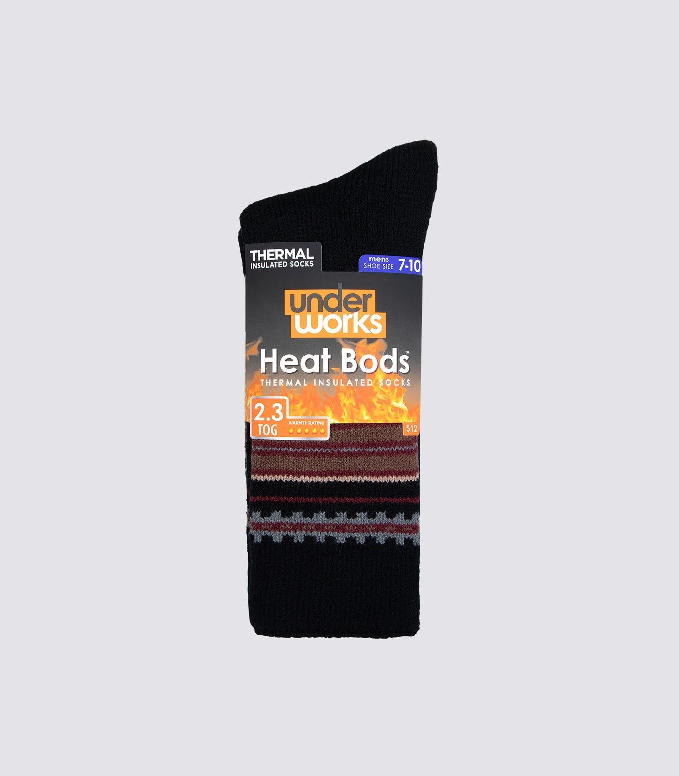 Underworks Heat Bods™ Thermal Insulated Socks 2 of 2