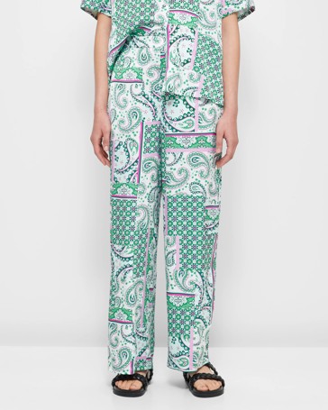 Satin Elastic Waist Pants - Preview