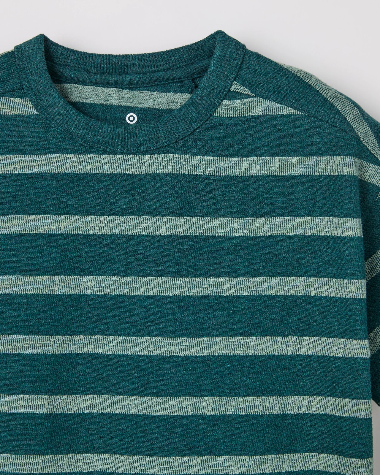 Crepe Knit Stripe Oversized T-Shirt 2 of 2