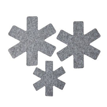Pan Protectors, 3 Pack Grey - Anko