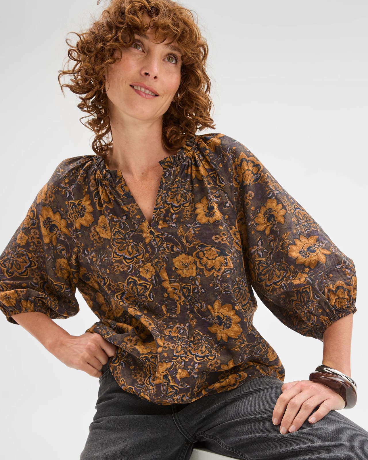 Soft Gather Neck Blouse 2 of 5