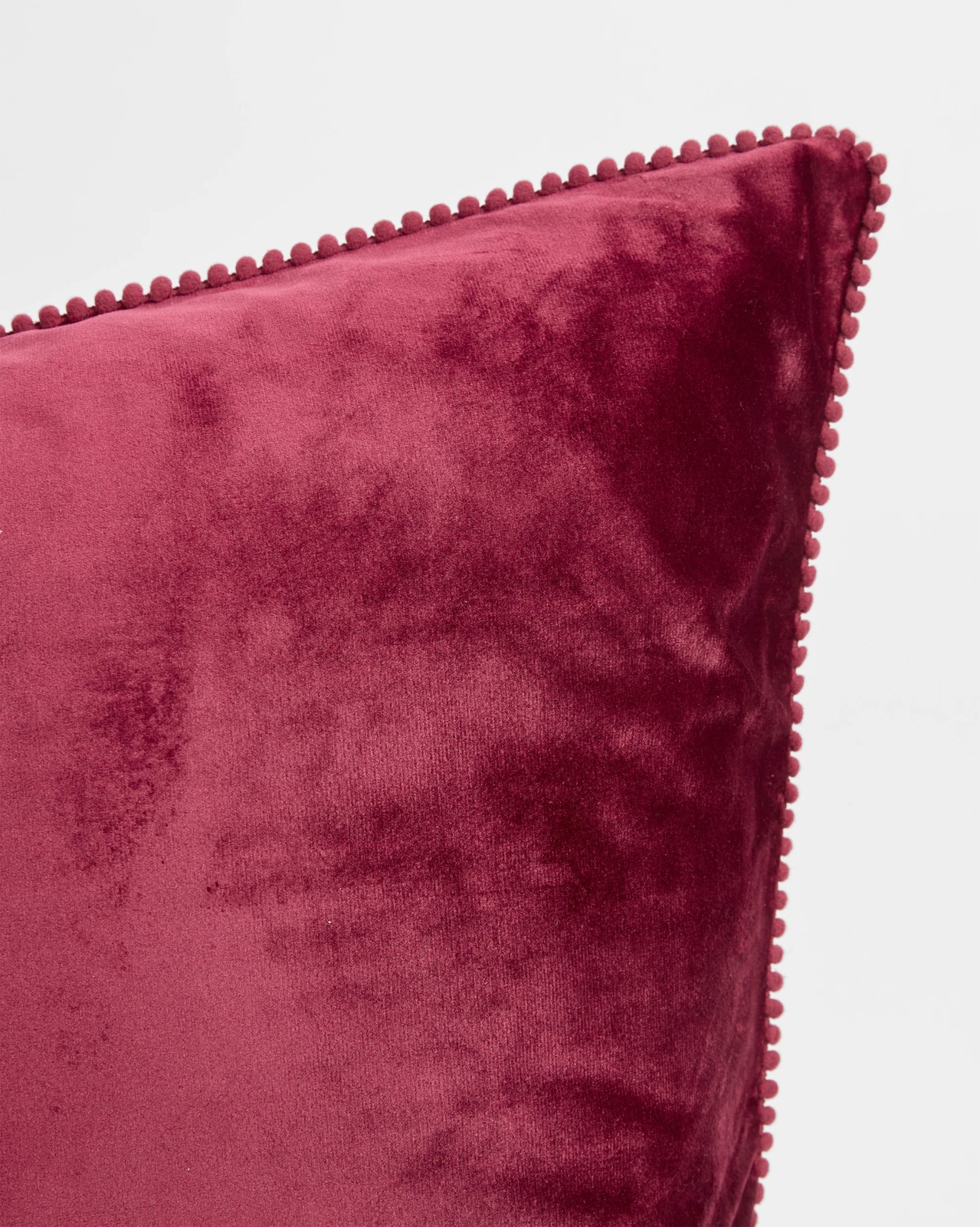 Lacy Velvet European Pillowcase - Merlot 3 of 3