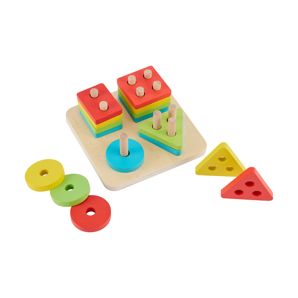 Wooden Multi Shape Stacker - Anko
