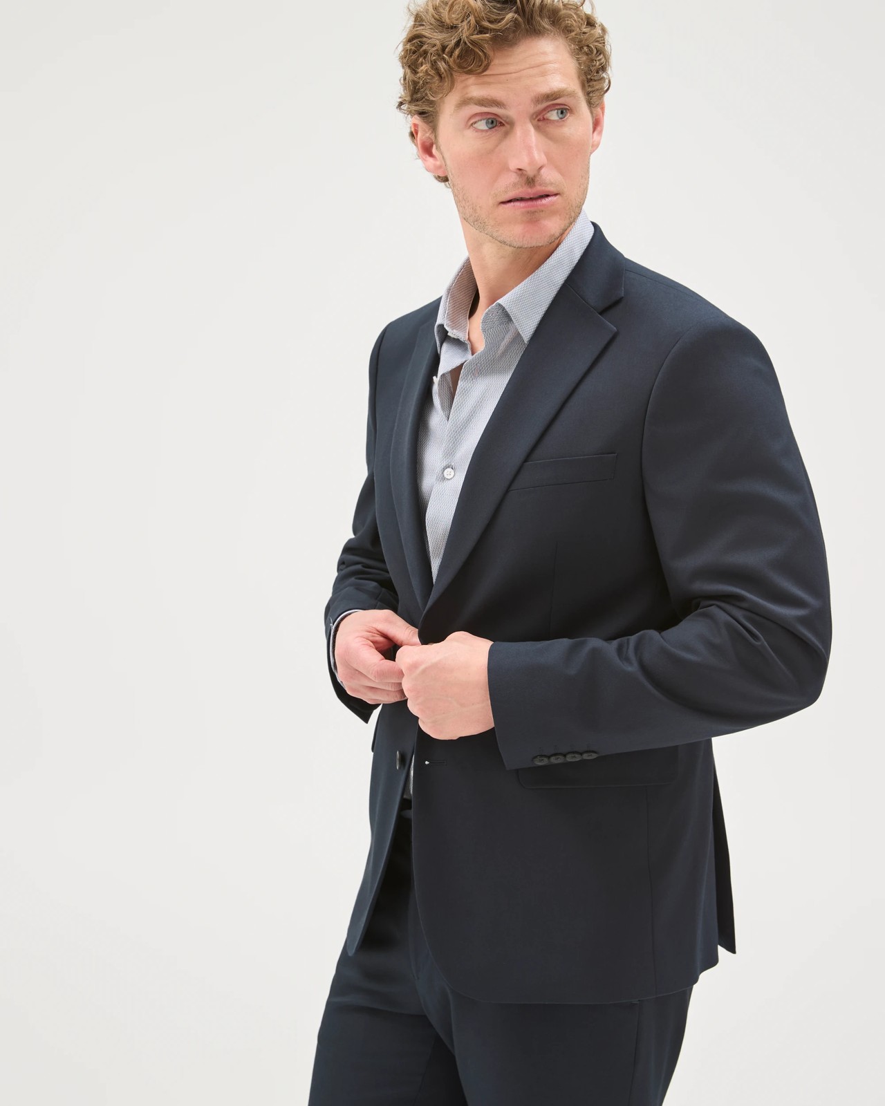 Preview Tailored Fit Suit Jacket - Navy 4 of 6