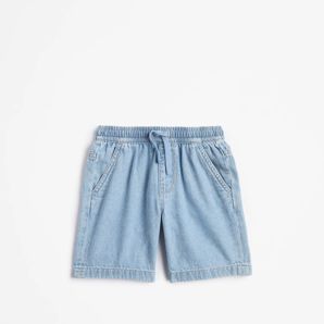 Denim Pull On Volley Shorts