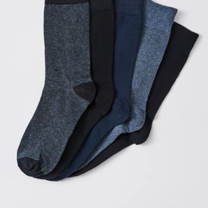 Maxx 5 Pack Business Socks - Navy product image