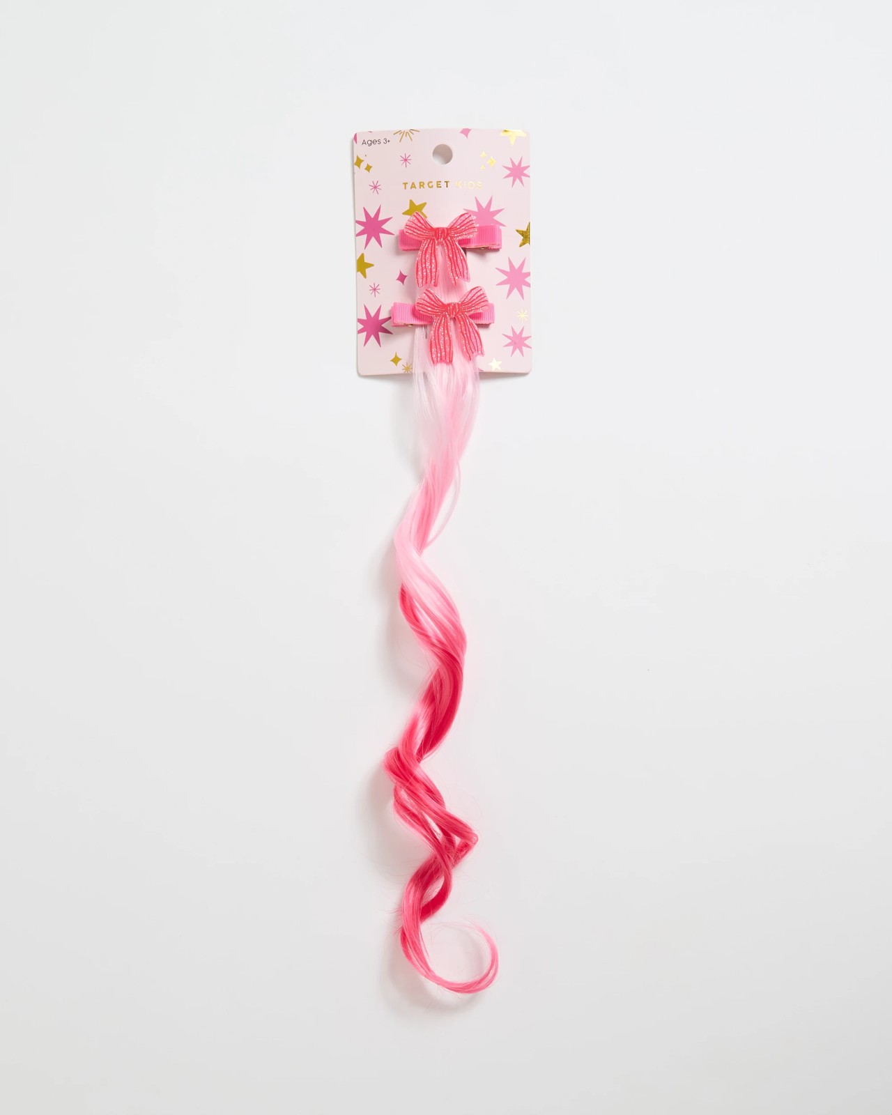 2 Pack Christmas Faux Hair Clips - Red 3 of 3
