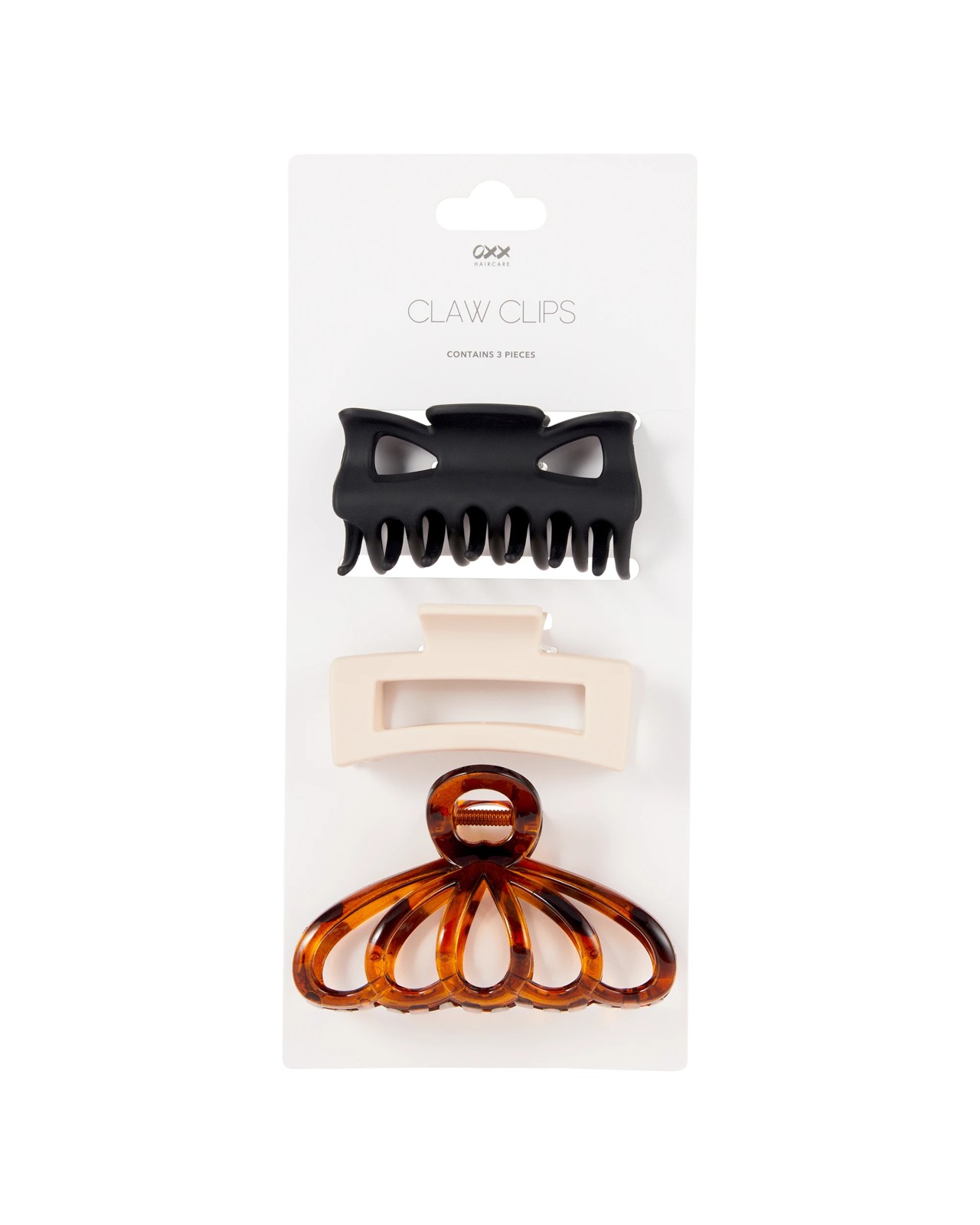 OXX Haircare 3 Piece Claw Hair Clips 3 of 3