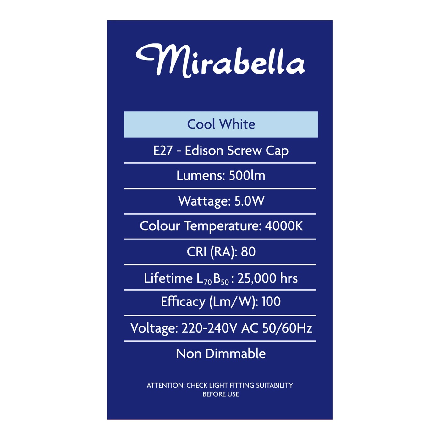 Mirabella E27 LED GLS Everyday Globe 4 of 5