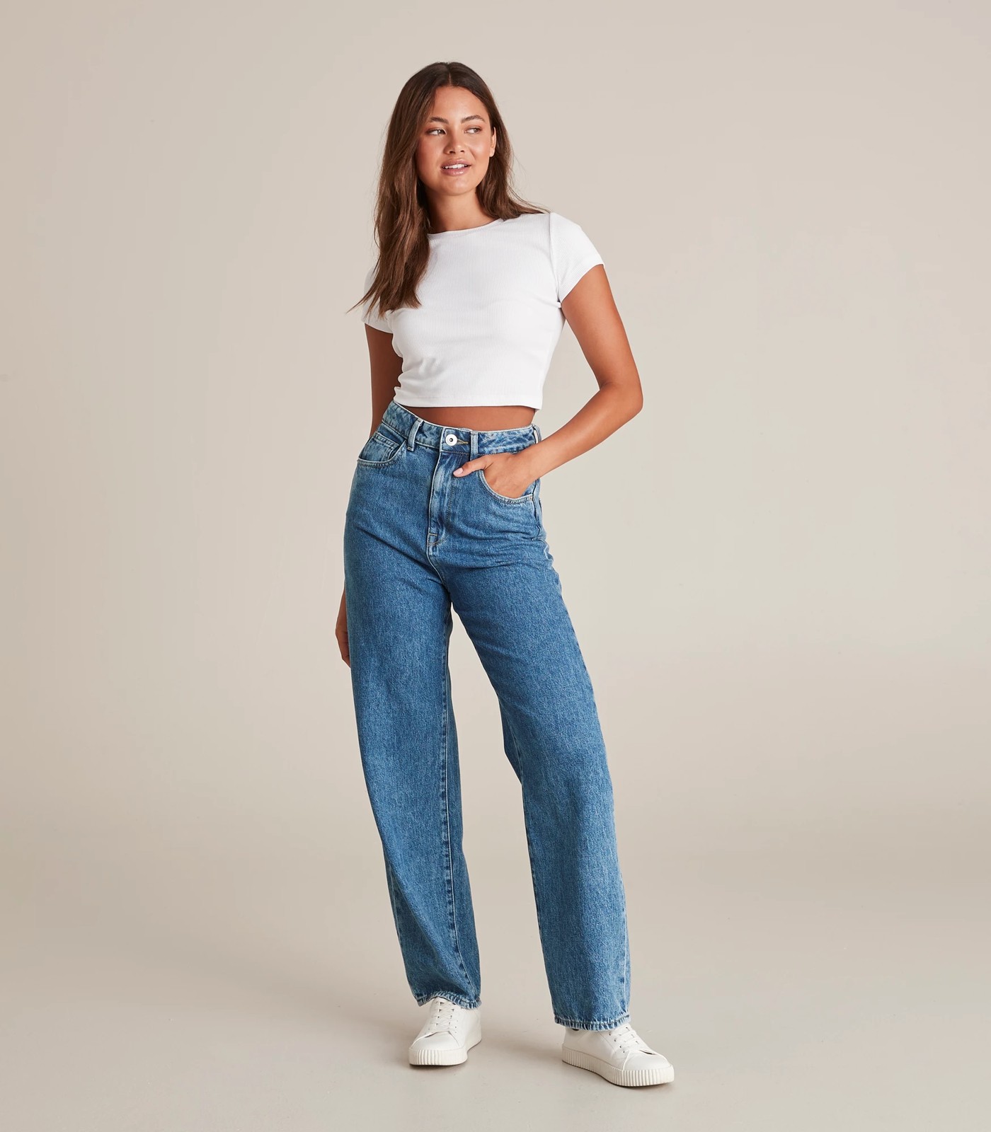 Lily Loves High Rise Wide Leg Denim Jeans | Target Australia