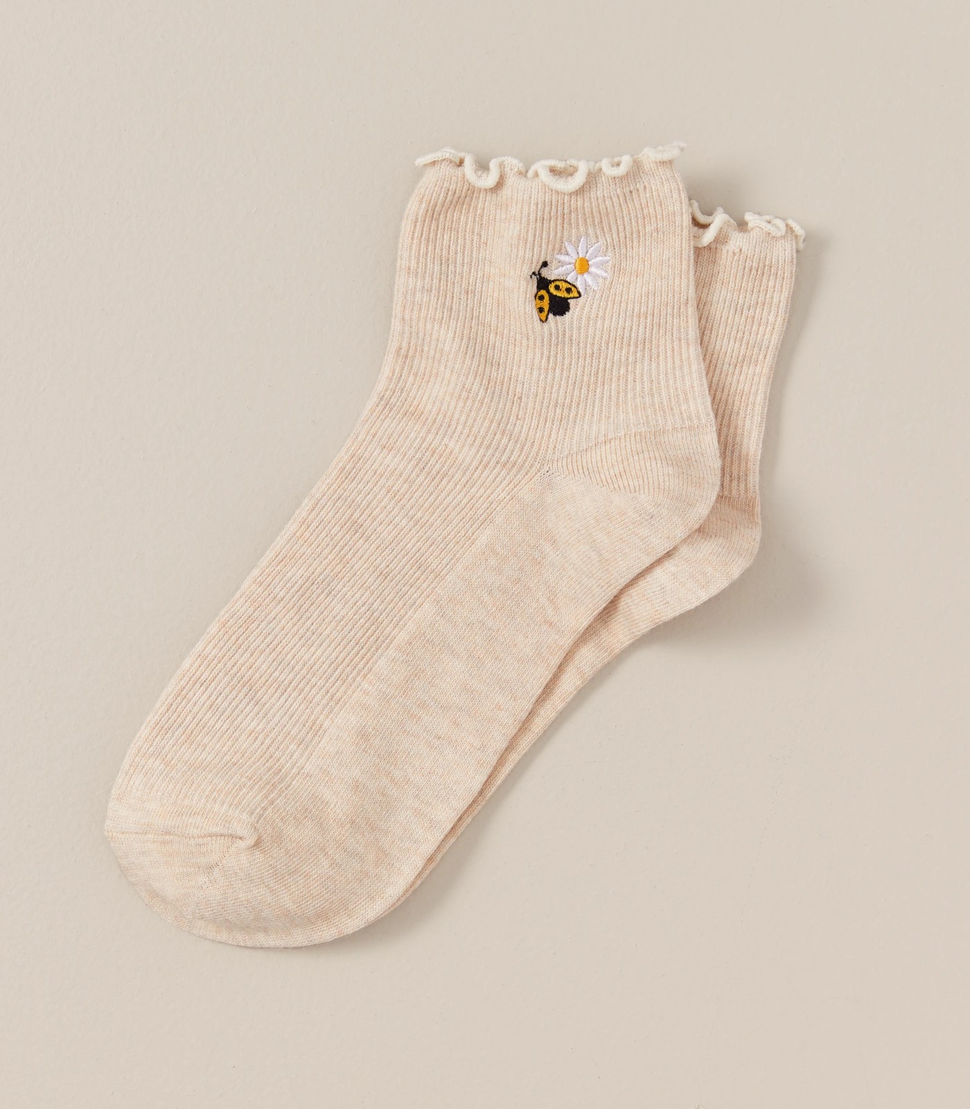 Embroidered Frill Quarter Crew Cut Socks - AC-Lab | Target Australia