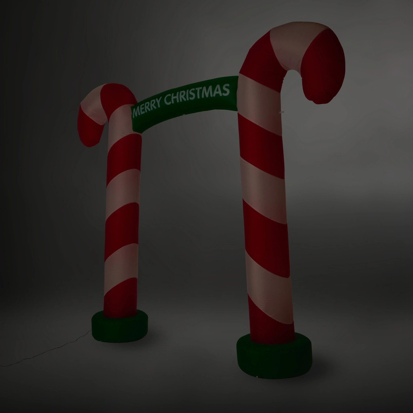 Anko Low Voltage LED Light Up Inflatable Candy Cane Arch 2 of 5