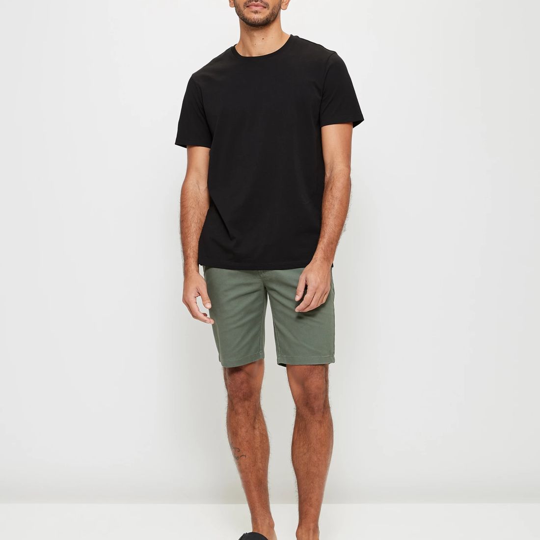 Slim Stretch Chino Shorts - Khaki | Target Australia