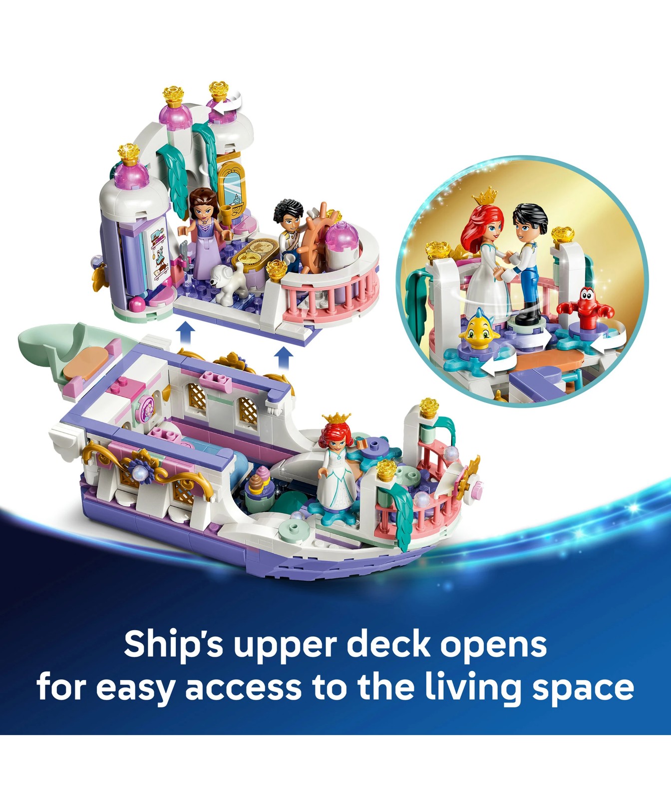 LEGO® Disney Princess Ariel's Royal Wedding Boat 43299 3 of 6