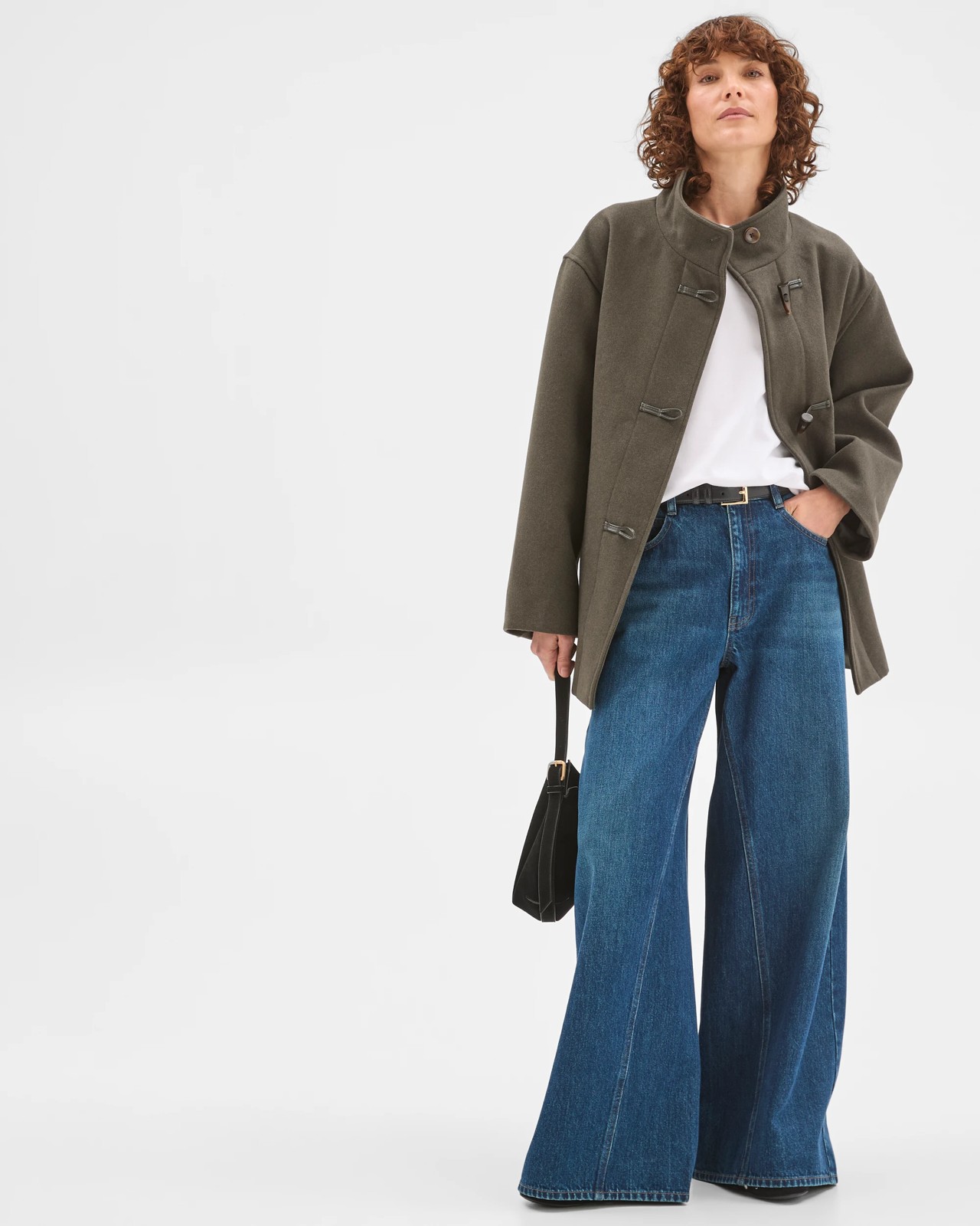 Tie Waist Duffle Coat - Oregano 2 of 5