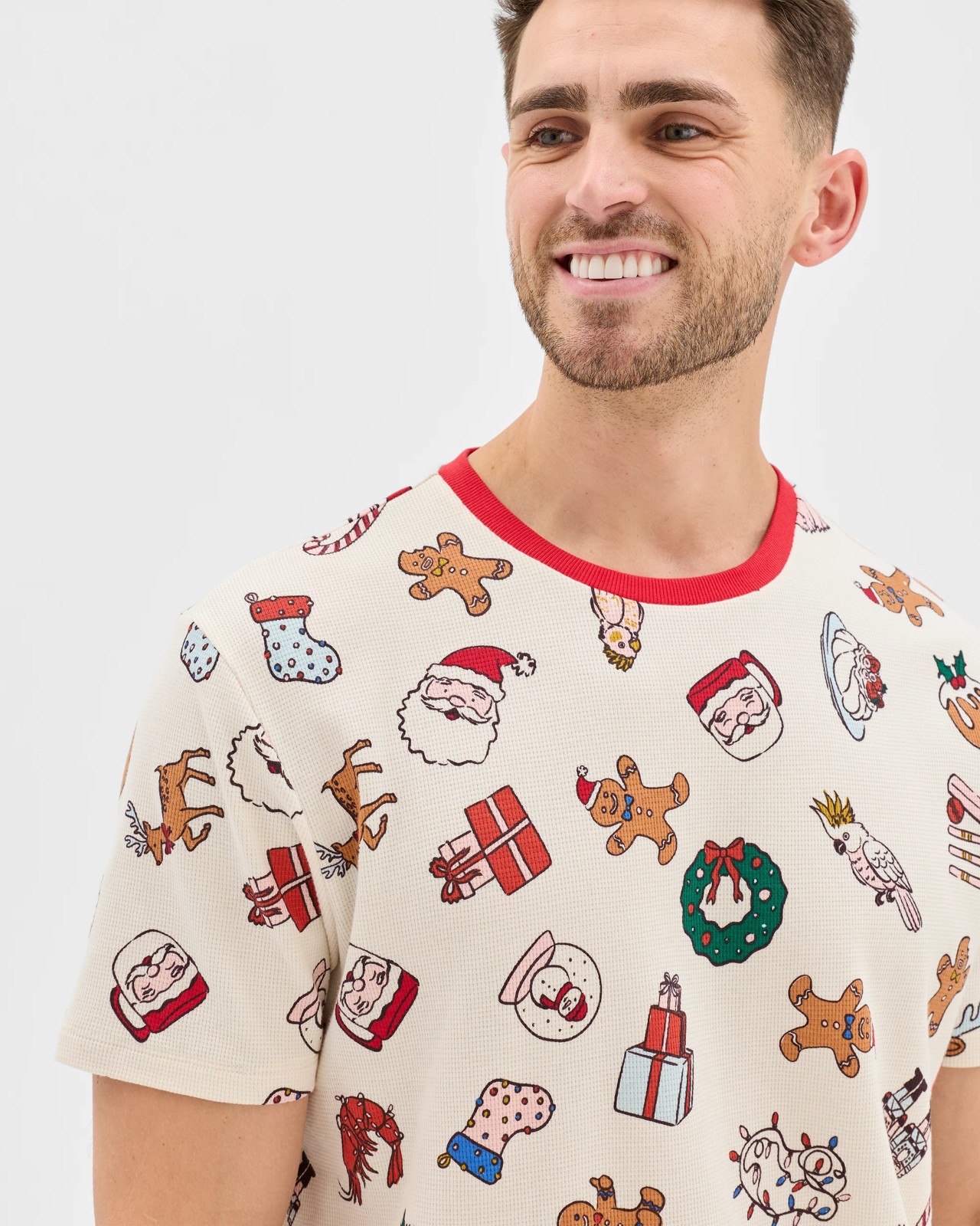 Family Matching Christmas Australian Cotton Mens Pyjama Set - Christmas Icons 3 of 5