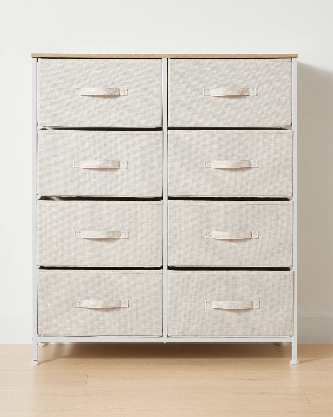 Anko Linen Look 8 Drawer Chest - Beige 3 of 5