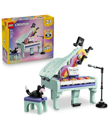 LEGO® Creator 3 in 1 Music Decor Piano with Cat 31392