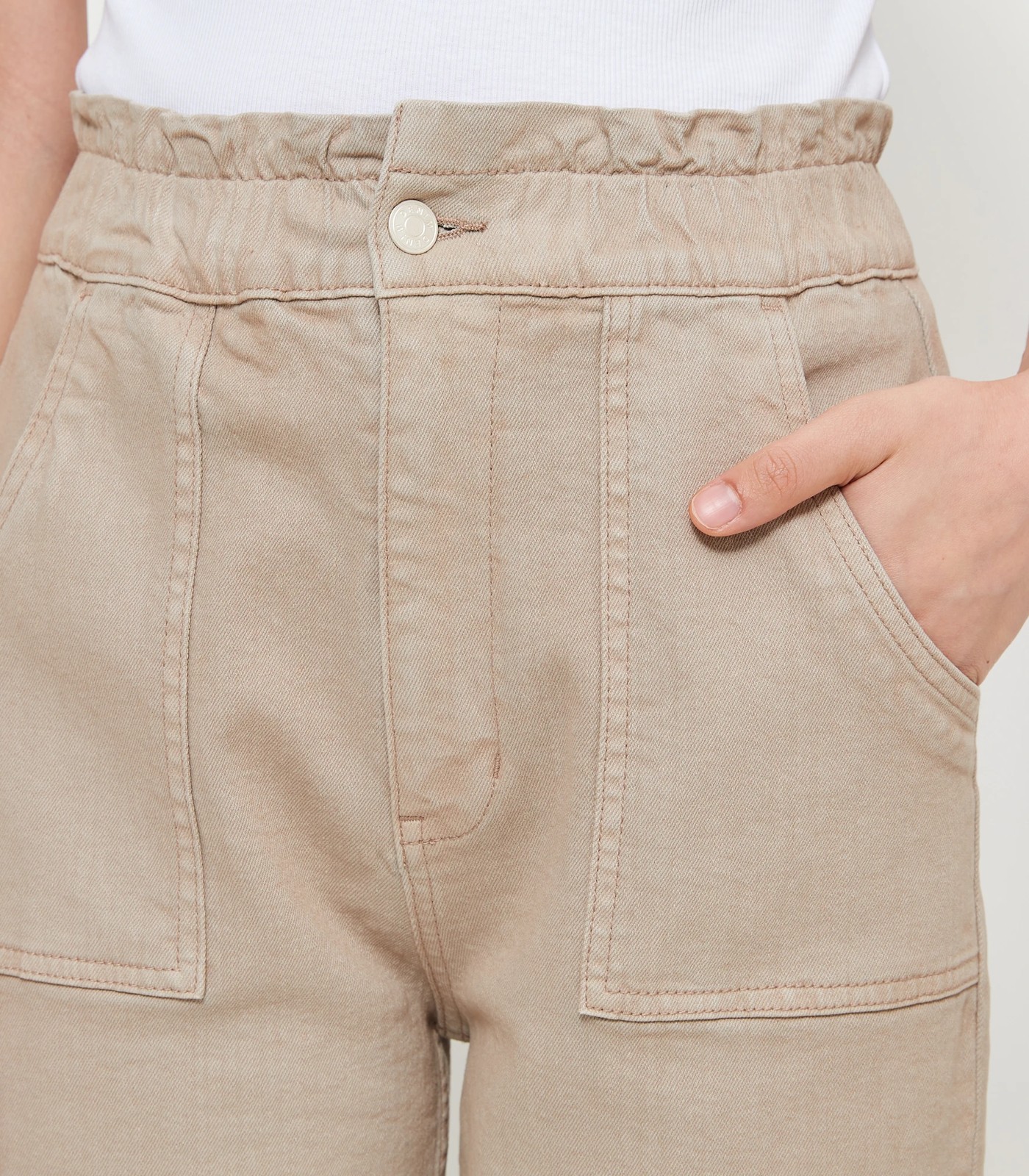 Super High Rise Ankle Length Paperbag Denim Jeans 5 of 5