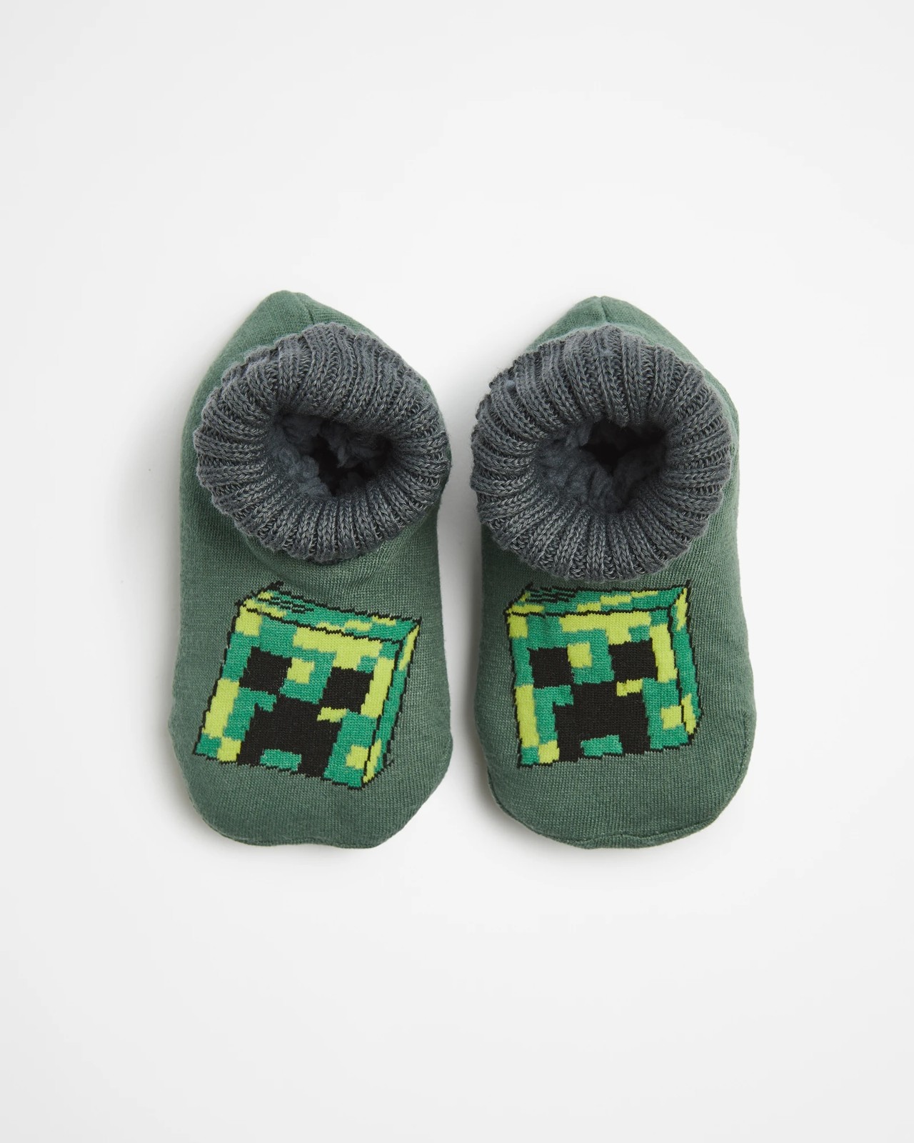 Kids Minecraft Fleece Home Sock