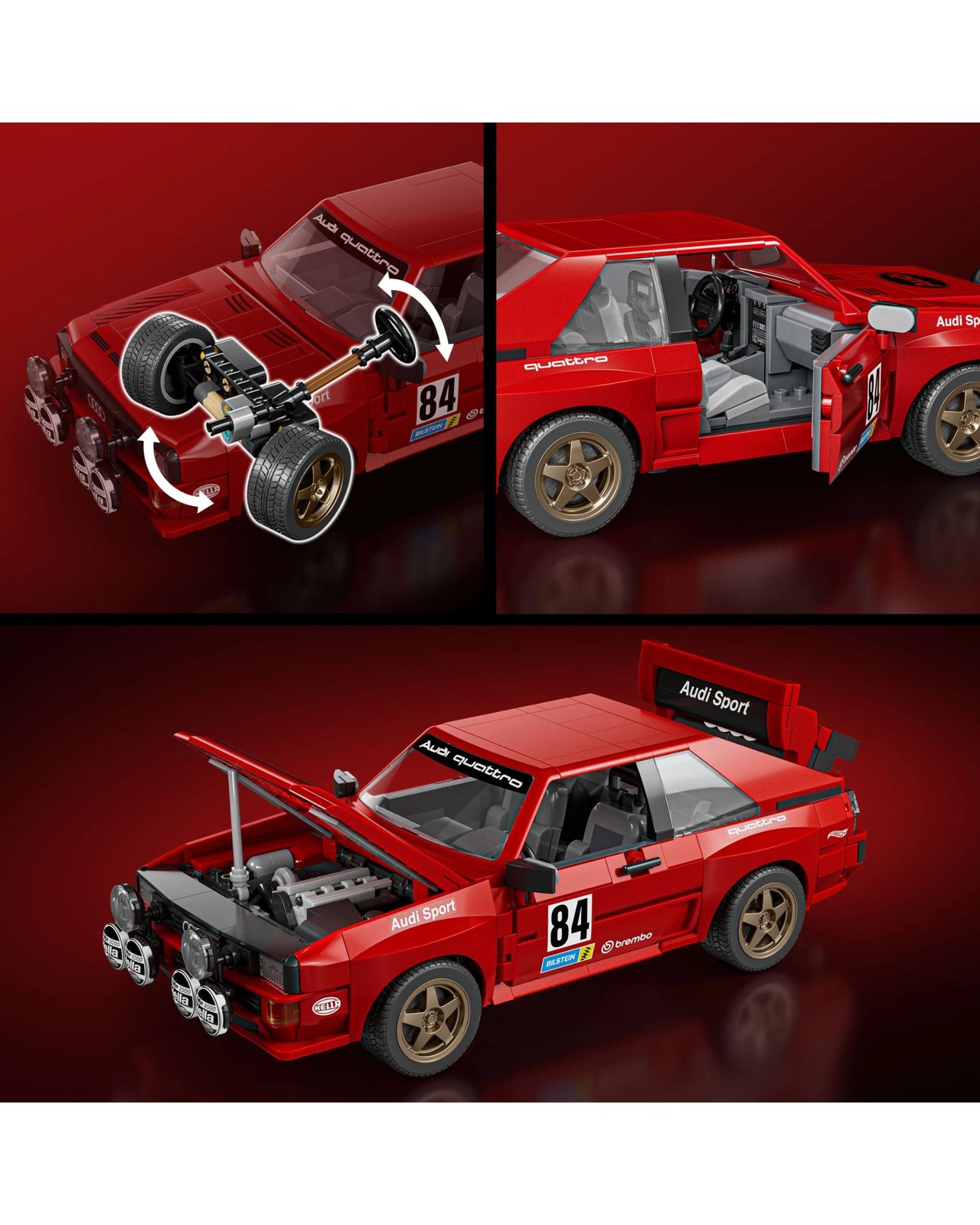 Hot Wheels '84 Audi Sport quattro Building Toy Kit 3 of 6