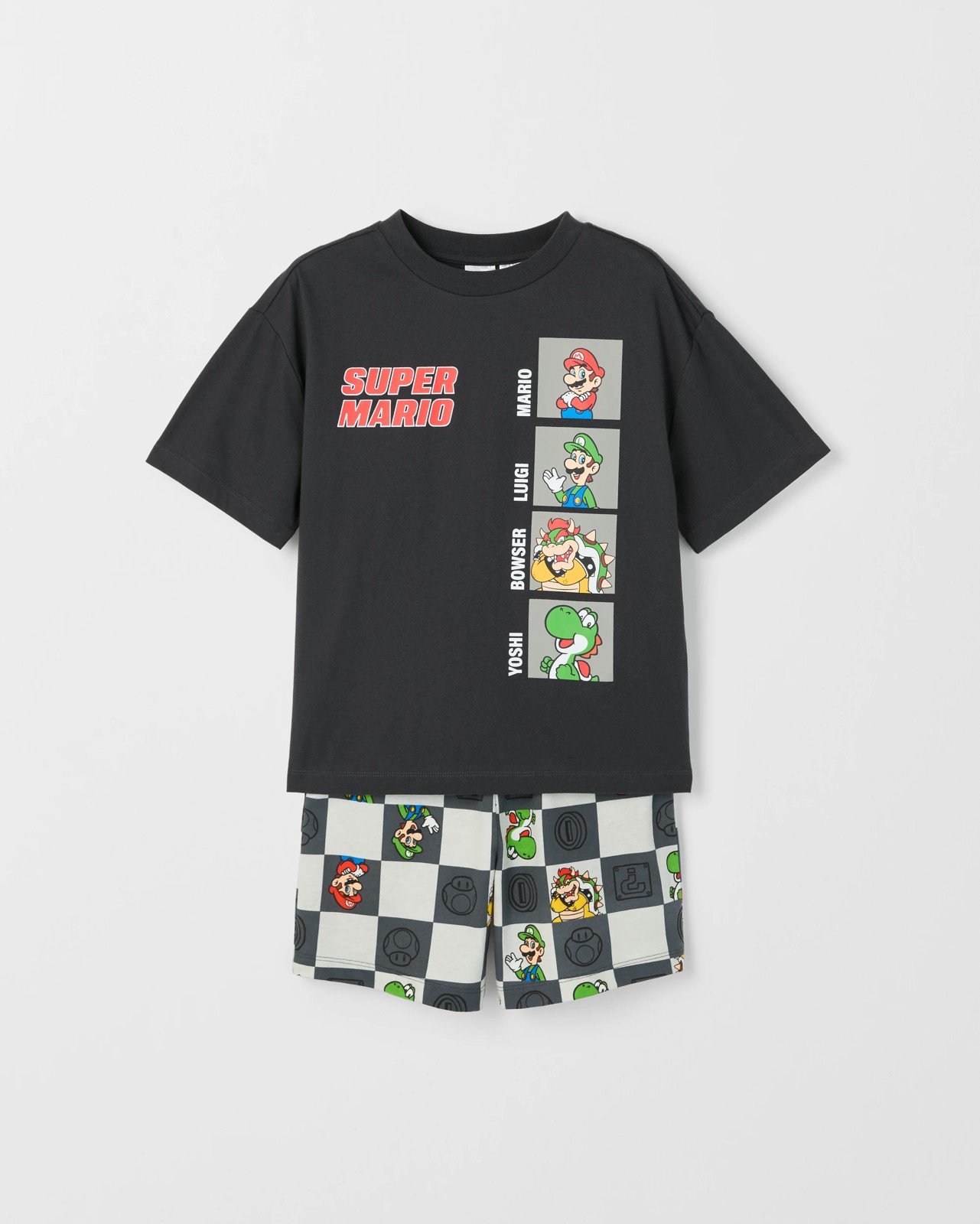 Super Mario Australian Cotton Older Boys Oversized Knit Pyjama Set 5 of 5