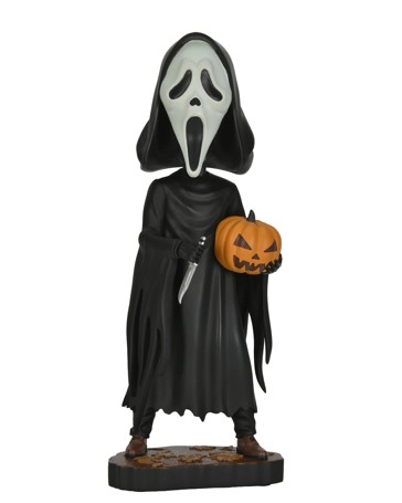 Ghost Face With Pumpkin Head Knocker
