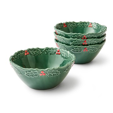 Anko 4 Piece Holly Edge Bowls