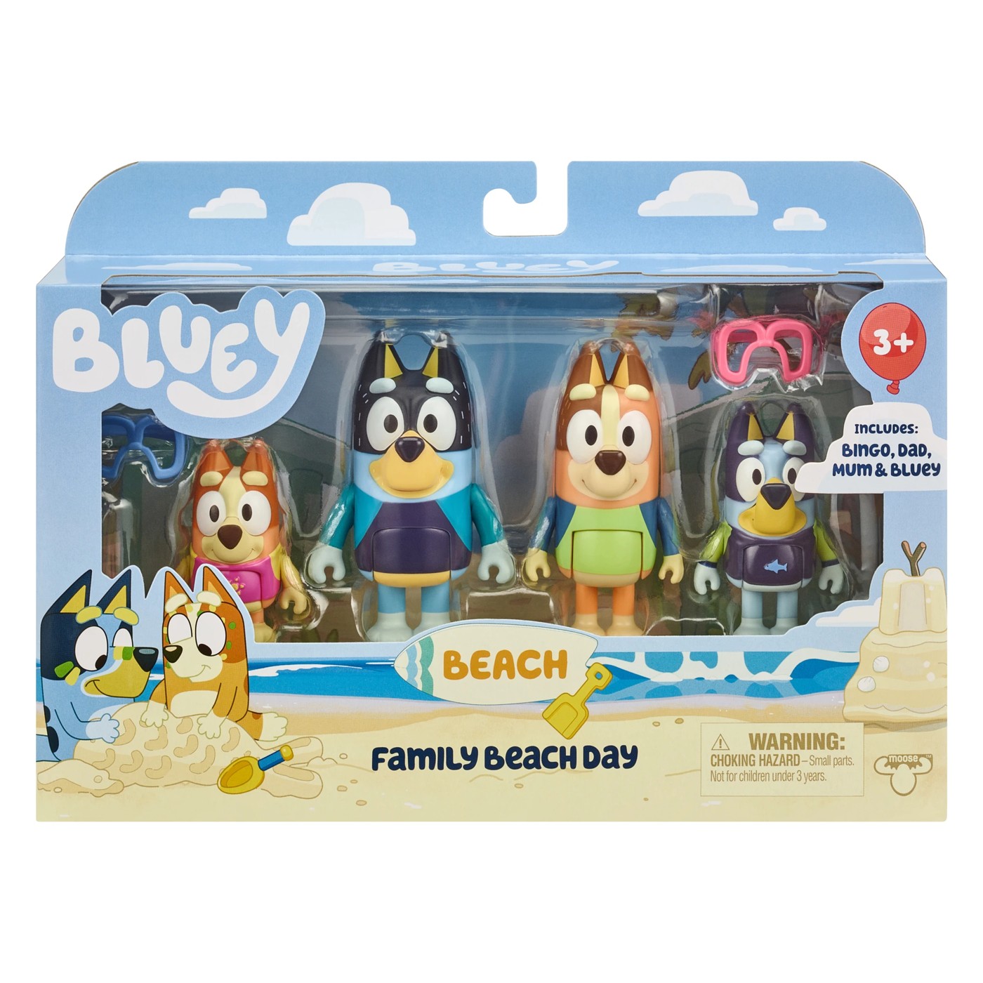 Bluey: 4 Pack Figure Set - Assorted* | Target Australia