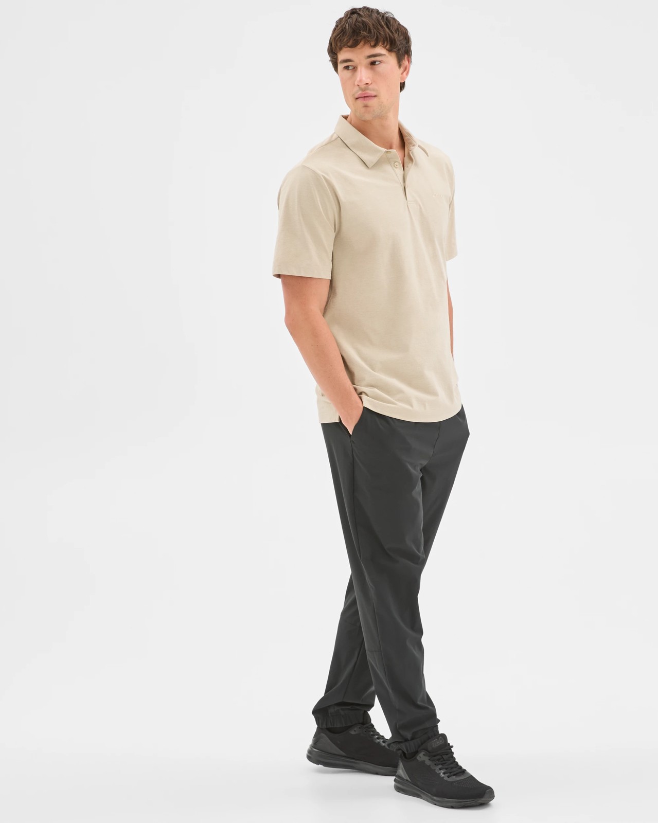 Active Lifestyle Stretch Polo Top - Agate Grey 3 of 6
