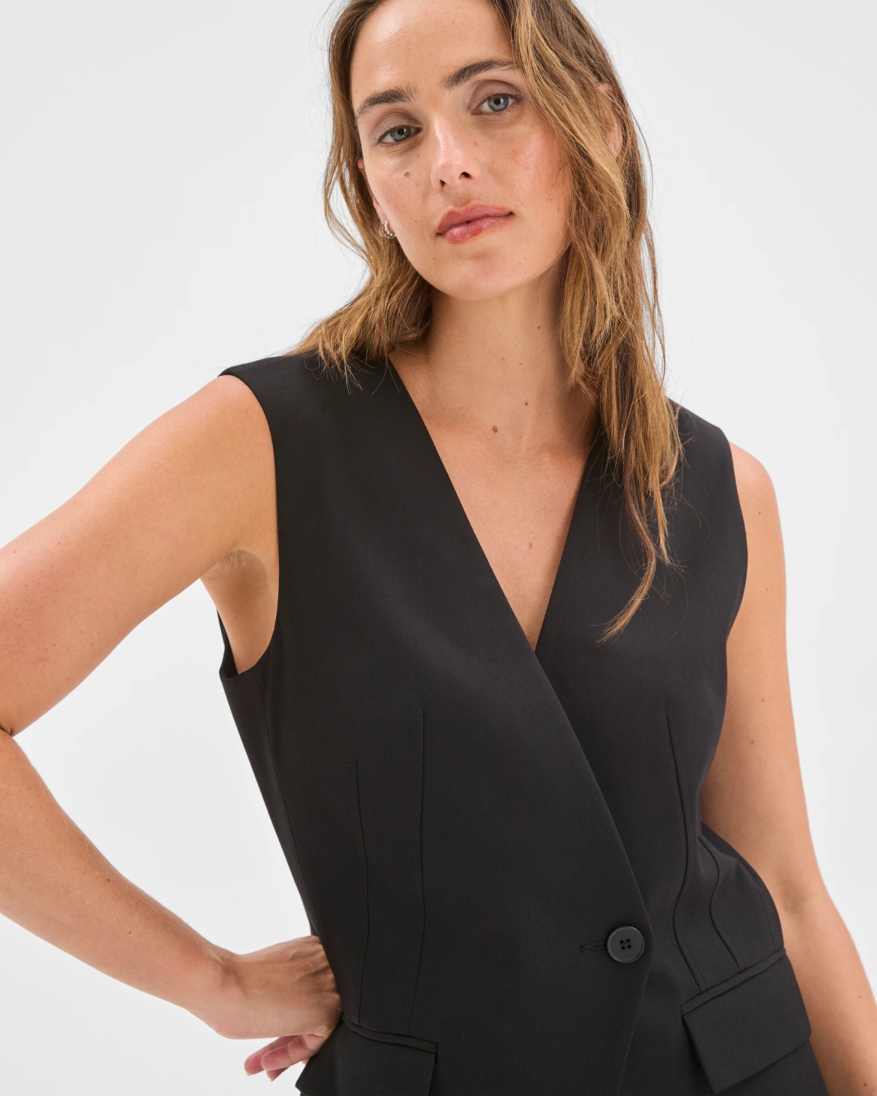 Preview Asymmetrical Detail Waistcoat 3 of 5