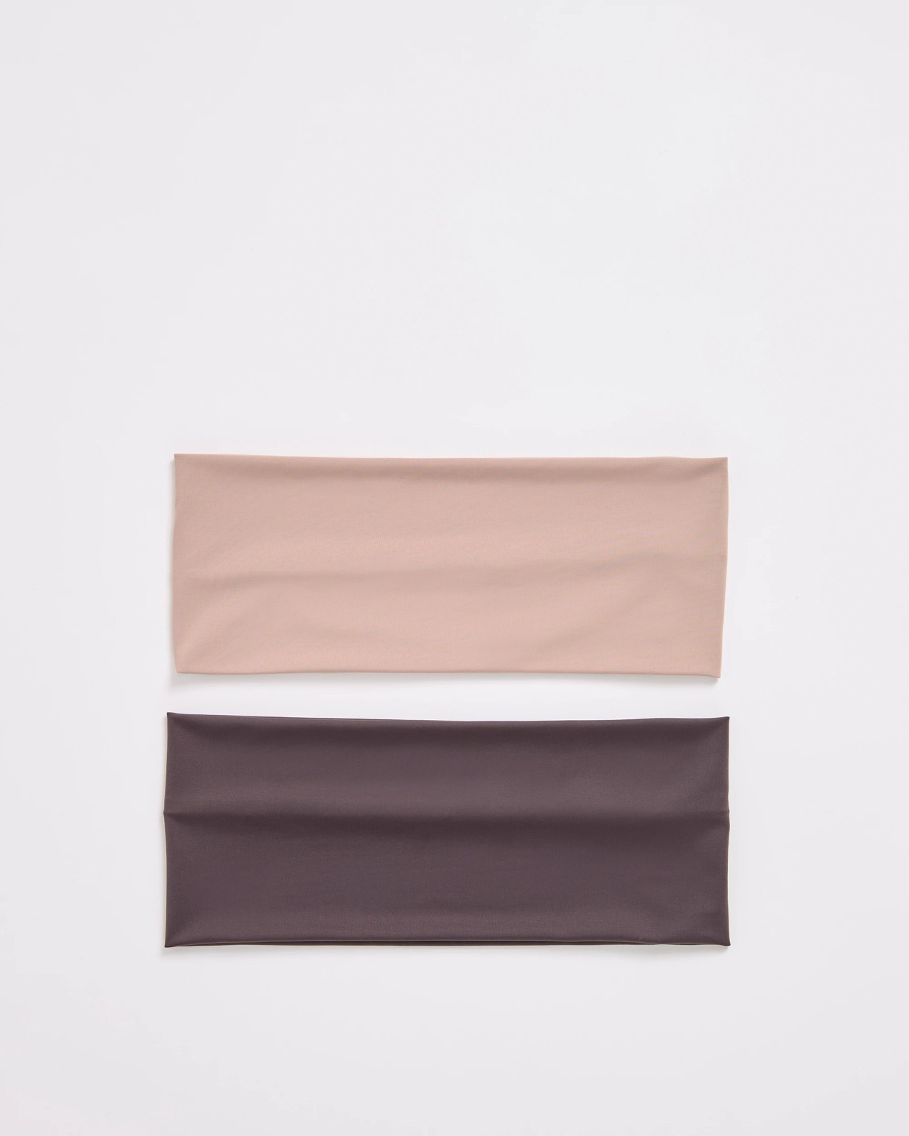 2 Pack Active Stretch Headbands - Chocolate and Latte 2 of 3