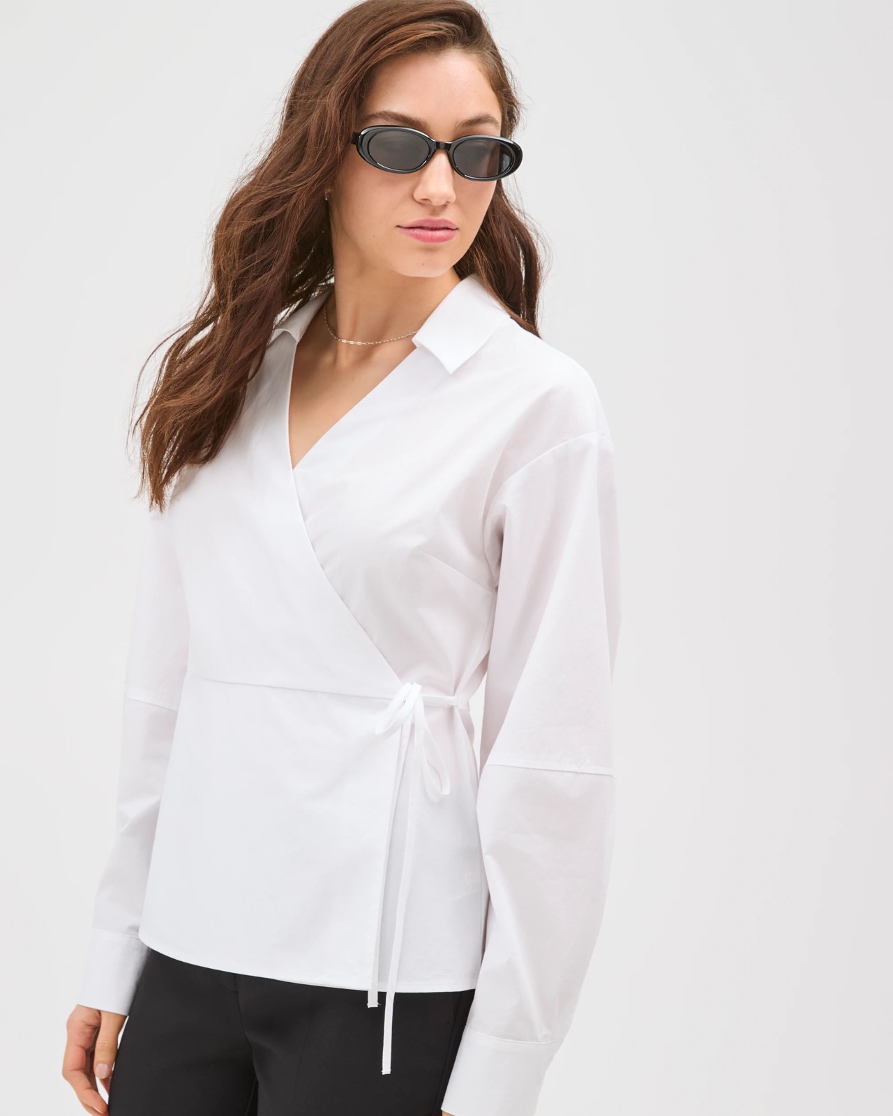 Lily Loves Australian Cotton Wrap Poplin Shirt - White 5 of 5