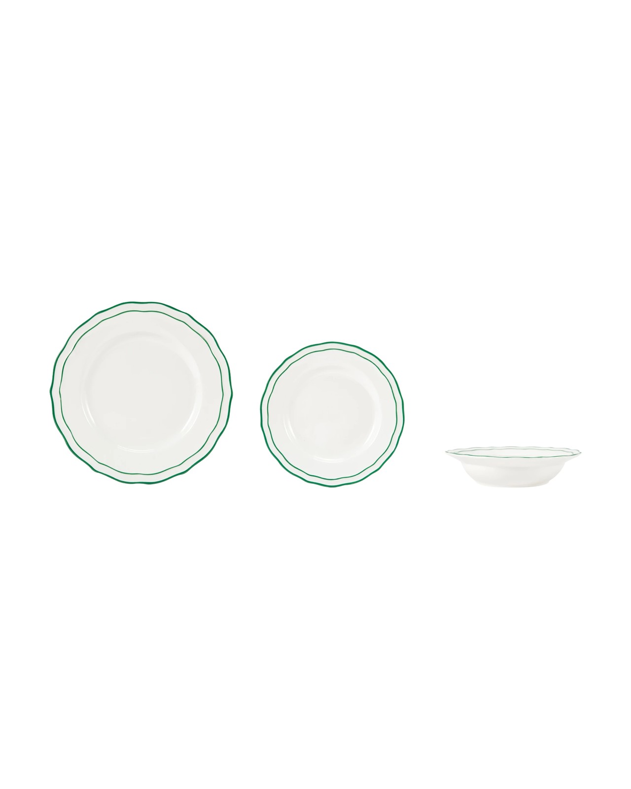 Anko Green Edge 12 Piece Dinner Set 2 of 6