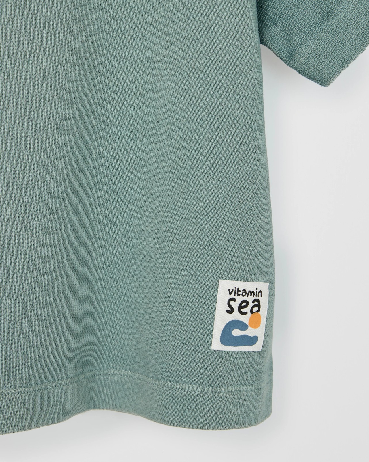 Australian Cotton Oversized Washed T-Shirt - Green 2 of 2