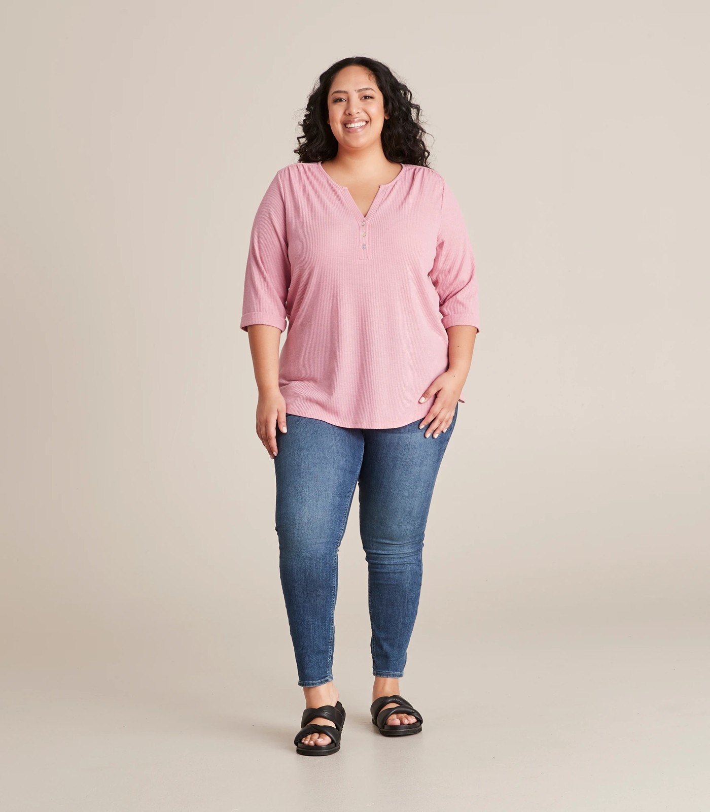 Curve Henley Top 2 of 6