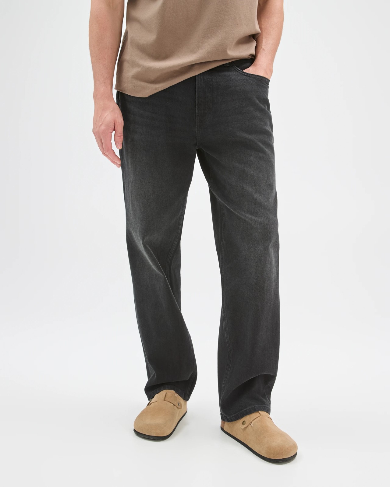 Relaxed Straight Fit Denim Jeans 3 of 6