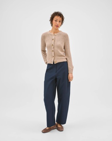 Australian Cotton Blend Tape Yarn Cardigan
