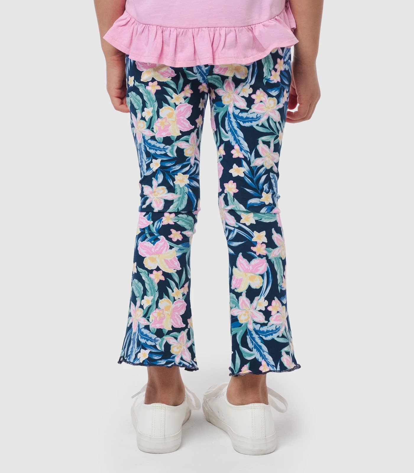 Girls' Floral flare leggings I