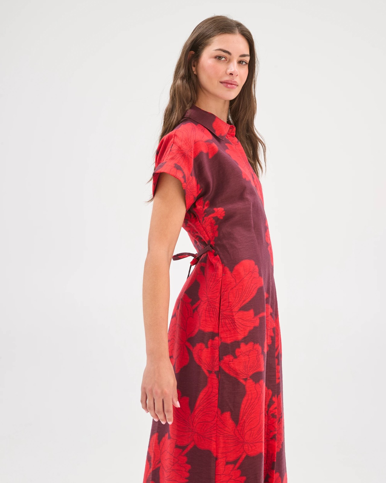 Petites Short Sleeve Maxi Statement Dress 5 of 5